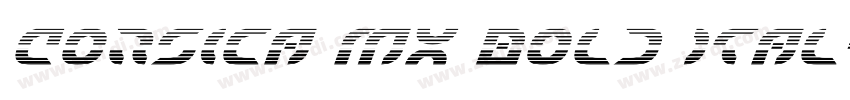 Corsica MX Bold Ital字体转换